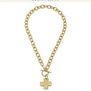 BNWT Susan Shaw Cross Toggle Necklace